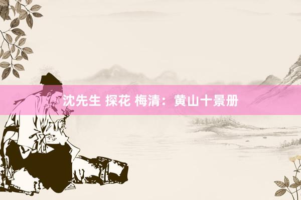 沈先生 探花 梅清：黄山十景册